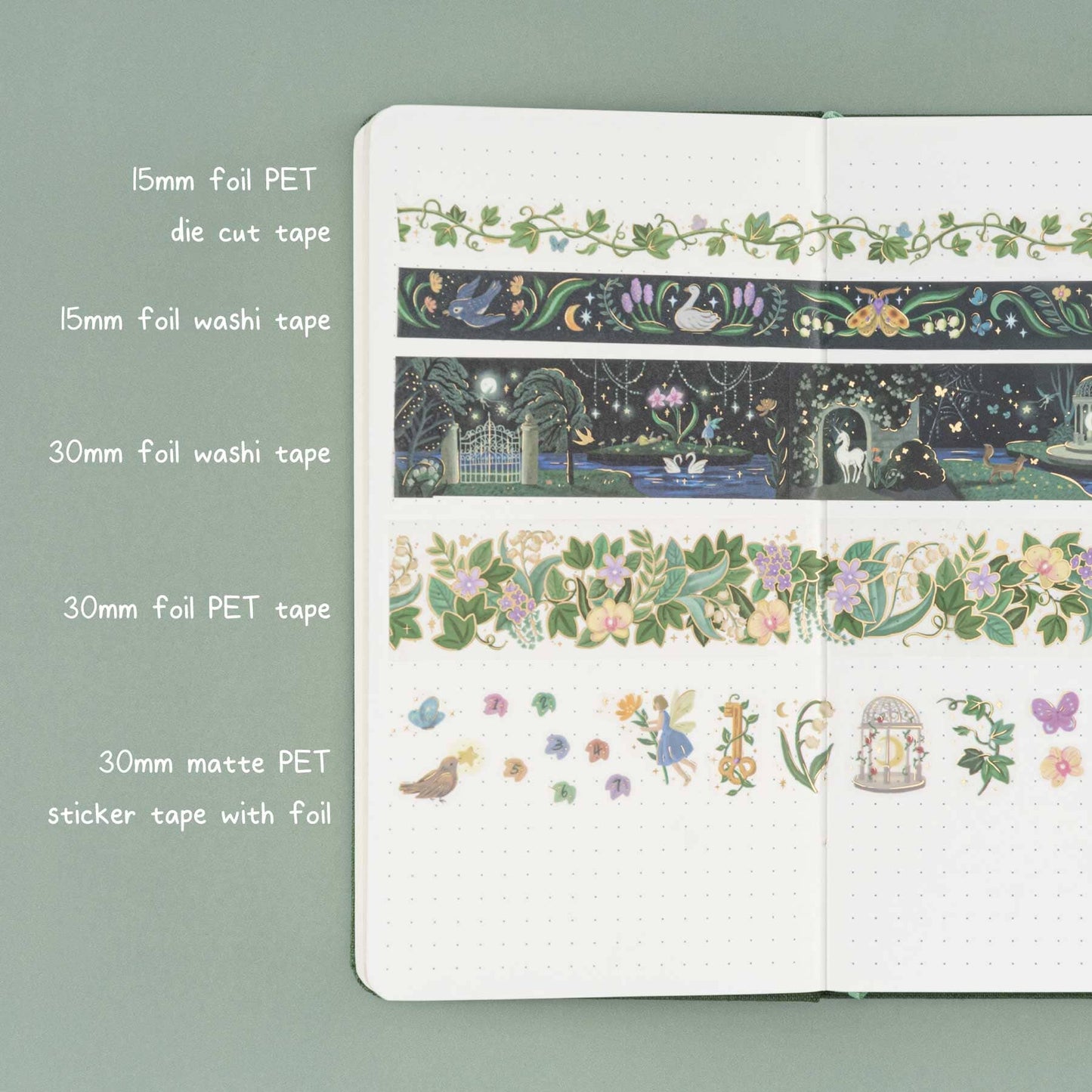 Tsuki ‘Secret Garden’ Travel Notebook Gift Set
