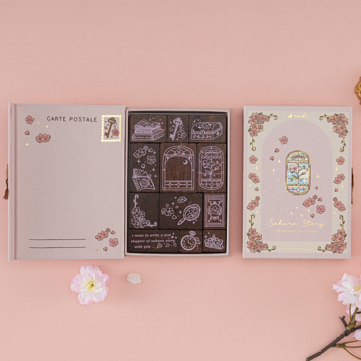 Tsuki ‘Sakura Story’ Bullet Journal Stamp Set