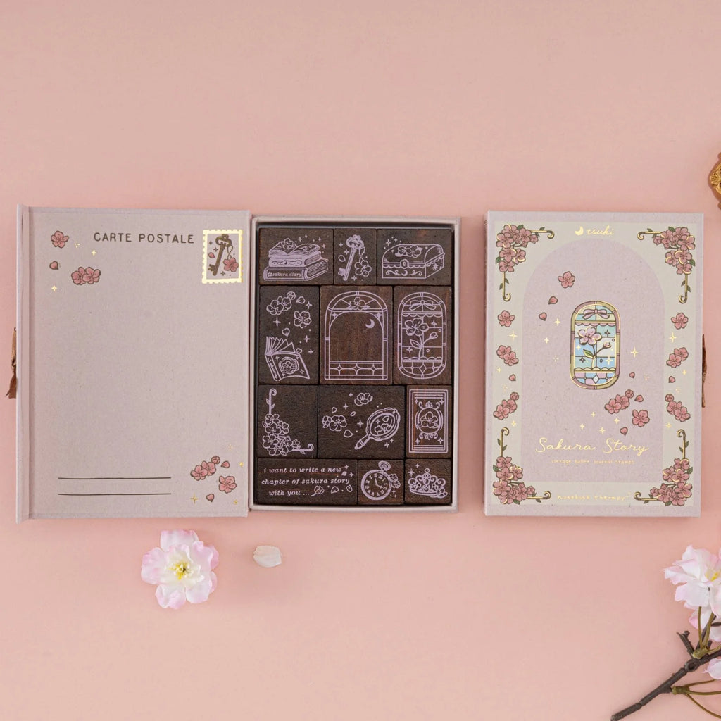 Tsuki ‘Sakura Story’ Bullet Journal Stamp Set ☾