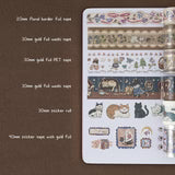 Tsuki ‘Vintage Neko’ Washi Tape Set ☾
