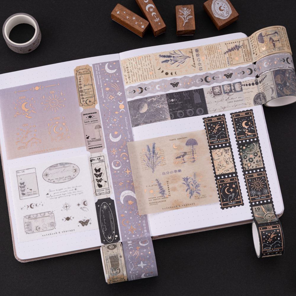 Tsuki ‘Moonlit Alchemy’ Washi Tape Set ☾