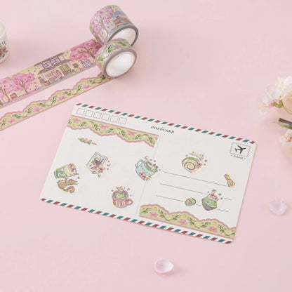 Tsuki ‘Matcha Bloom’ Travel Notebook Gift Set
