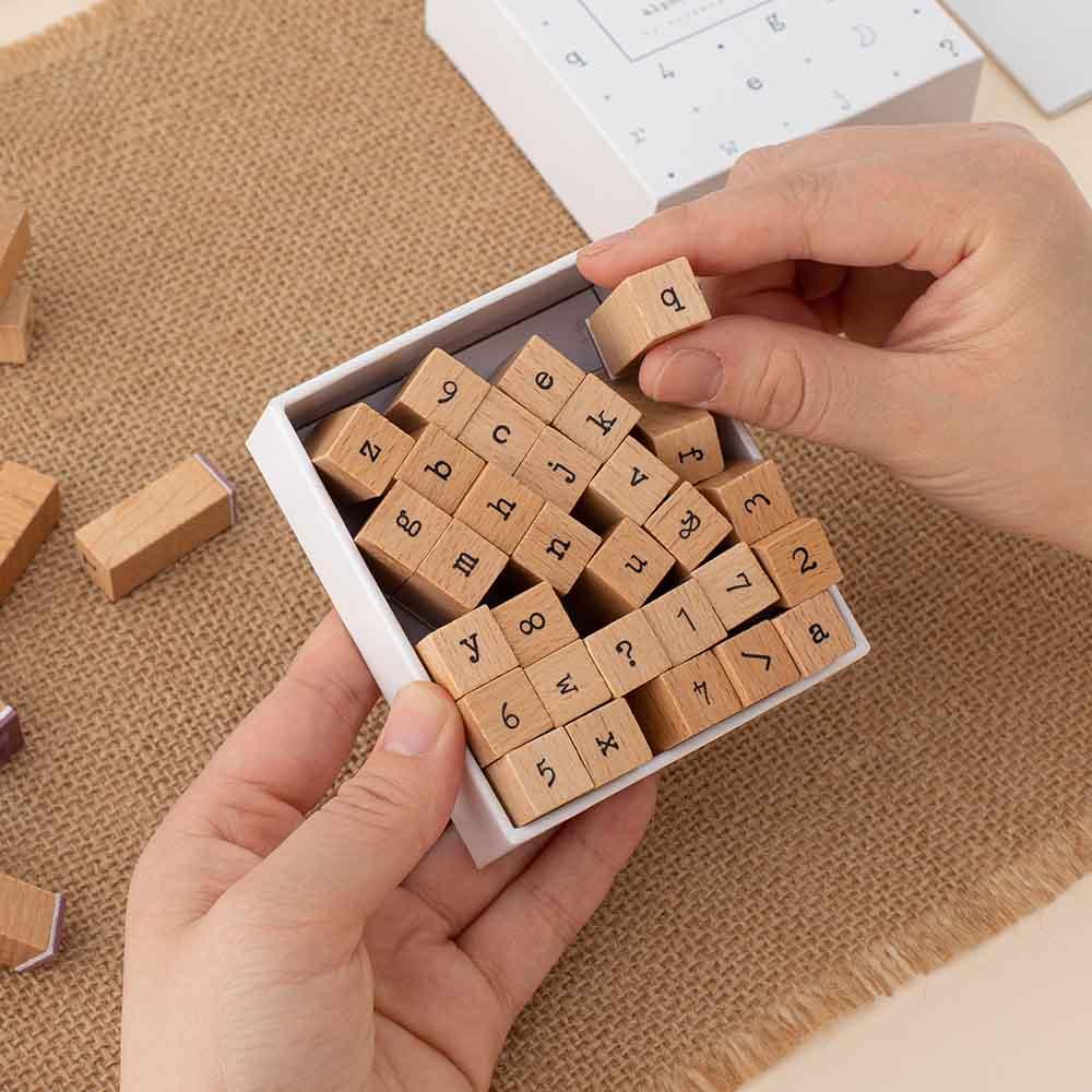 Tsuki Bullet Journal Typewriter Style Alphabet Stamp Set ☾